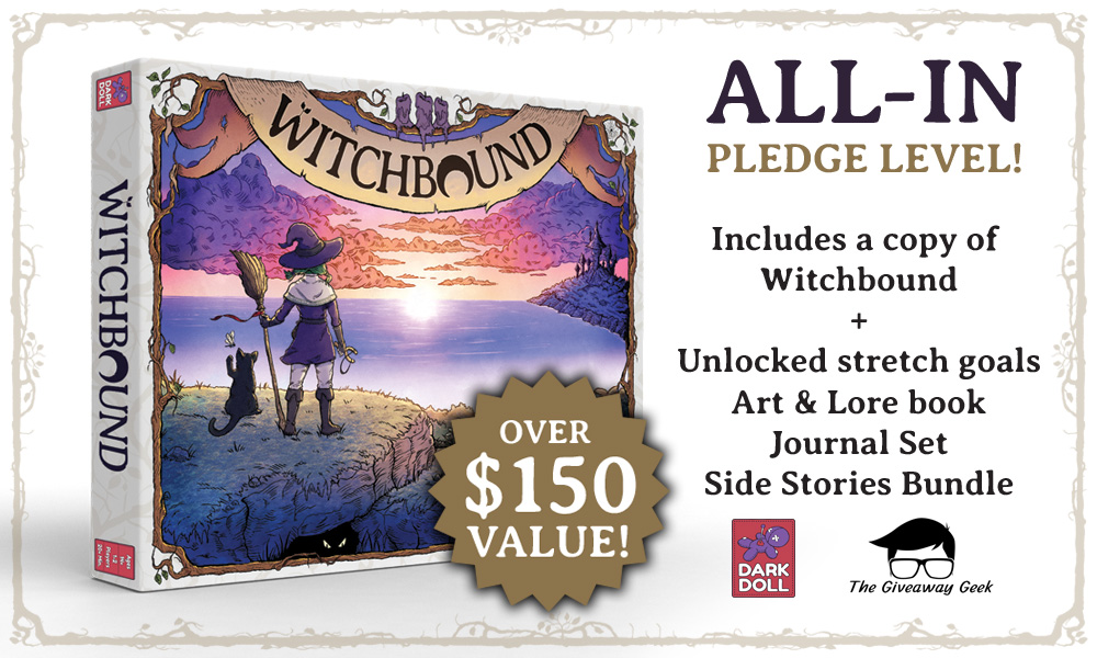 Witchbound Pre-Gamefound Campaign Launch Giveaway!